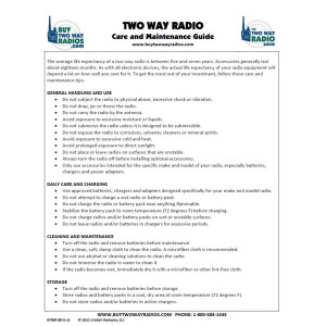 Two Way Radio Care and Maintenance Kit