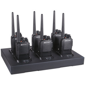 Midland MB400 Two Way Radio Six Pack / Multi-Charger Combo (MB400X6MC)