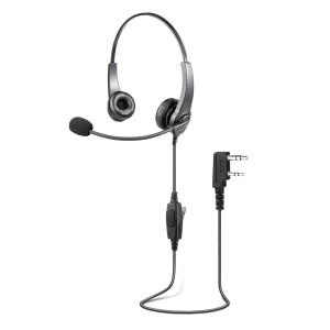 XLT HS280 Lightweight Dual Muff Headset w/ PTT and Boom Microphone